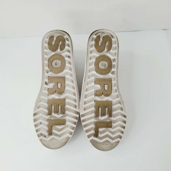 Sorel Womens Beige Campsneaker NL3183 241 Round Toe Slip On Shoes Size US 5.5 - Picture 7 of 9